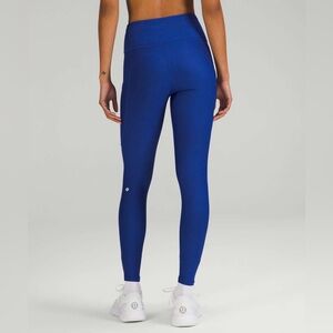 Lululemon Fast and Free High-Rise Fleece Tight 28" Size 14 
Psychic Blue